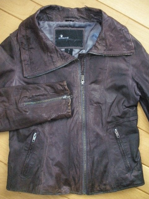 GOOSECRAFT jack donker bruin leer maat L - zgan -, Maat 38/40 (M), Goosecraft, Bruin, Ophalen of Verzenden
