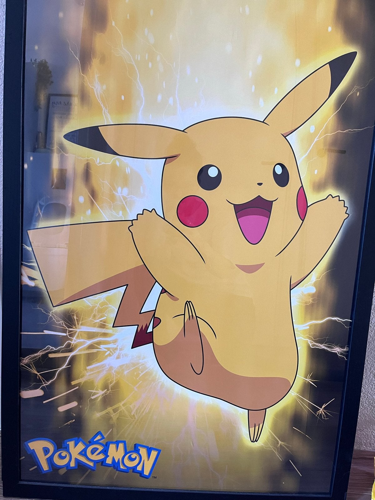 Pikachu Pokémon Poster (zonder lijst), Ophalen, Rechthoekig Staand, Zo goed als nieuw, A1 t/m A3