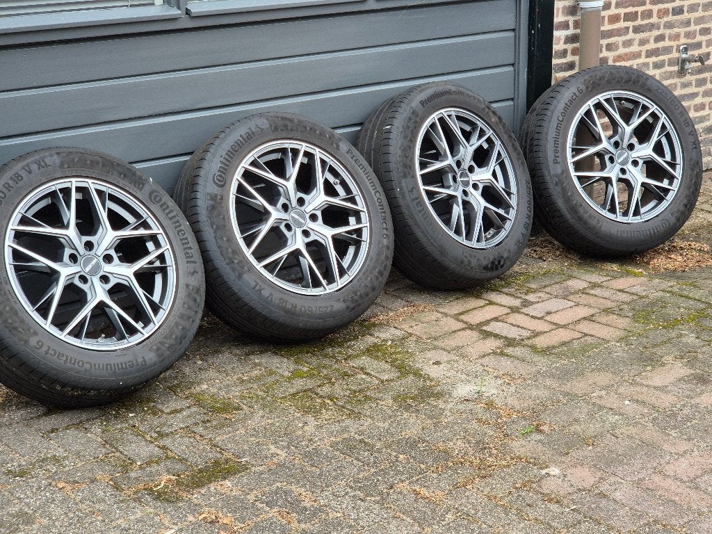 Set 18" GMP Lunica velgen + banden 5x108 Mustang Mach E, Auto-onderdelen, Banden en Velgen, Ophalen, 18 inch, Gebruikt, Banden en Velgen
