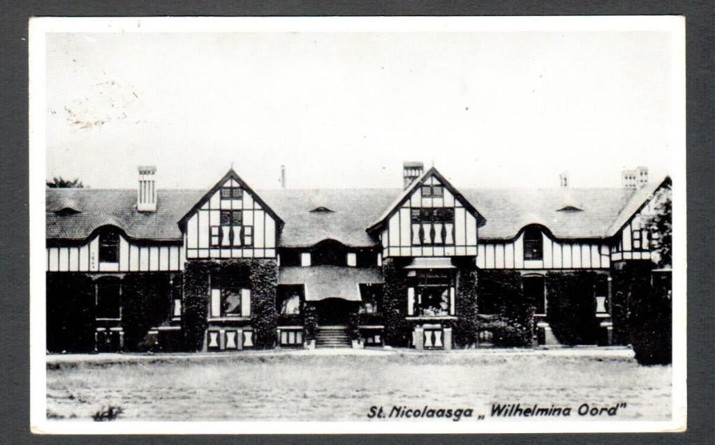 Oude ansicht - St. Nicolaasga Wilhelmina Oord - Frl, Ophalen of Verzenden, 1940 tot 1960, Gelopen, Friesland
