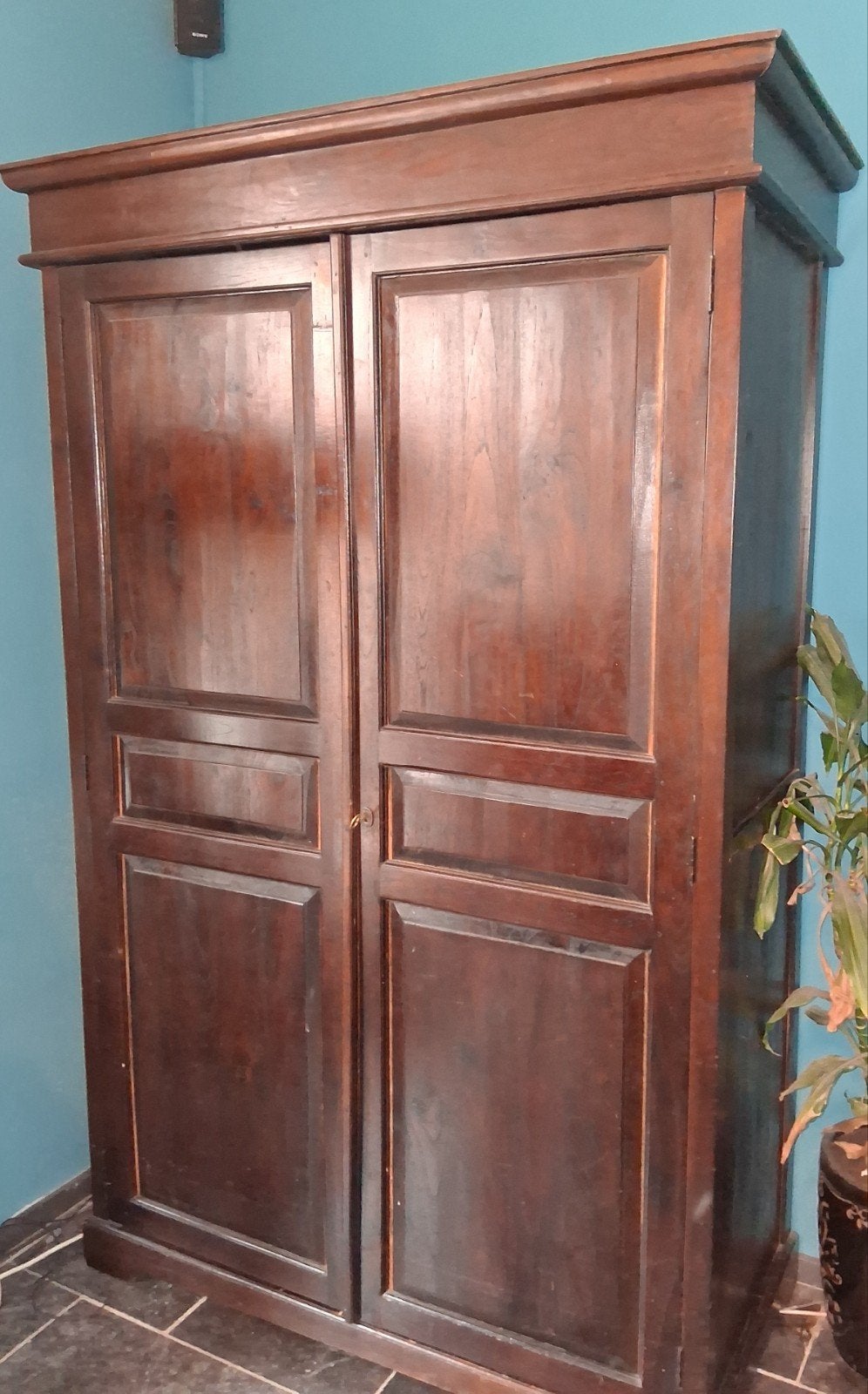 Teak houten kast, Ophalen, Gebruikt, 170 cm of meer