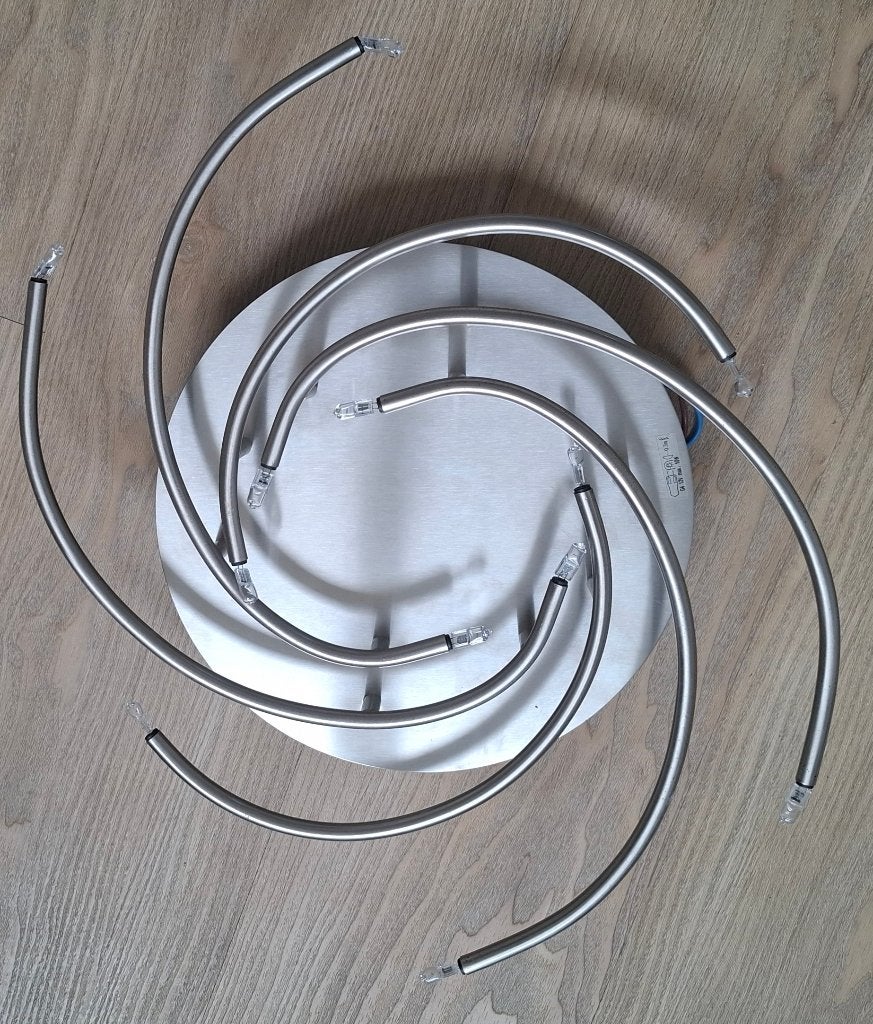 Plafond lamp RVS, Overige materialen, Dimbaar, 50 cm, Design