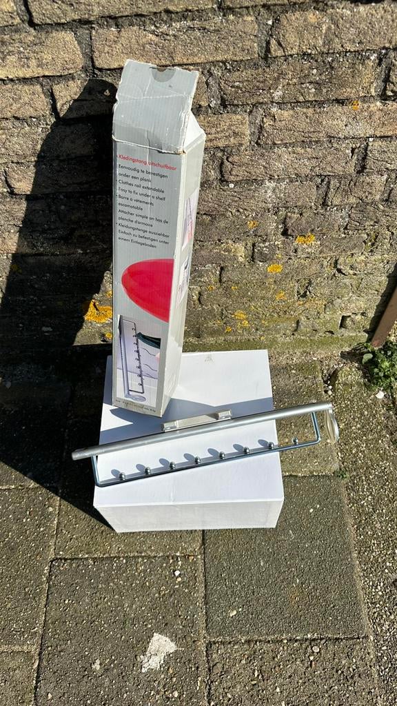 Gaderobe  uitschhifbare kapstok, Wandkapstok, Ophalen of Verzenden, Zo goed als nieuw, Minder dan 100 cm