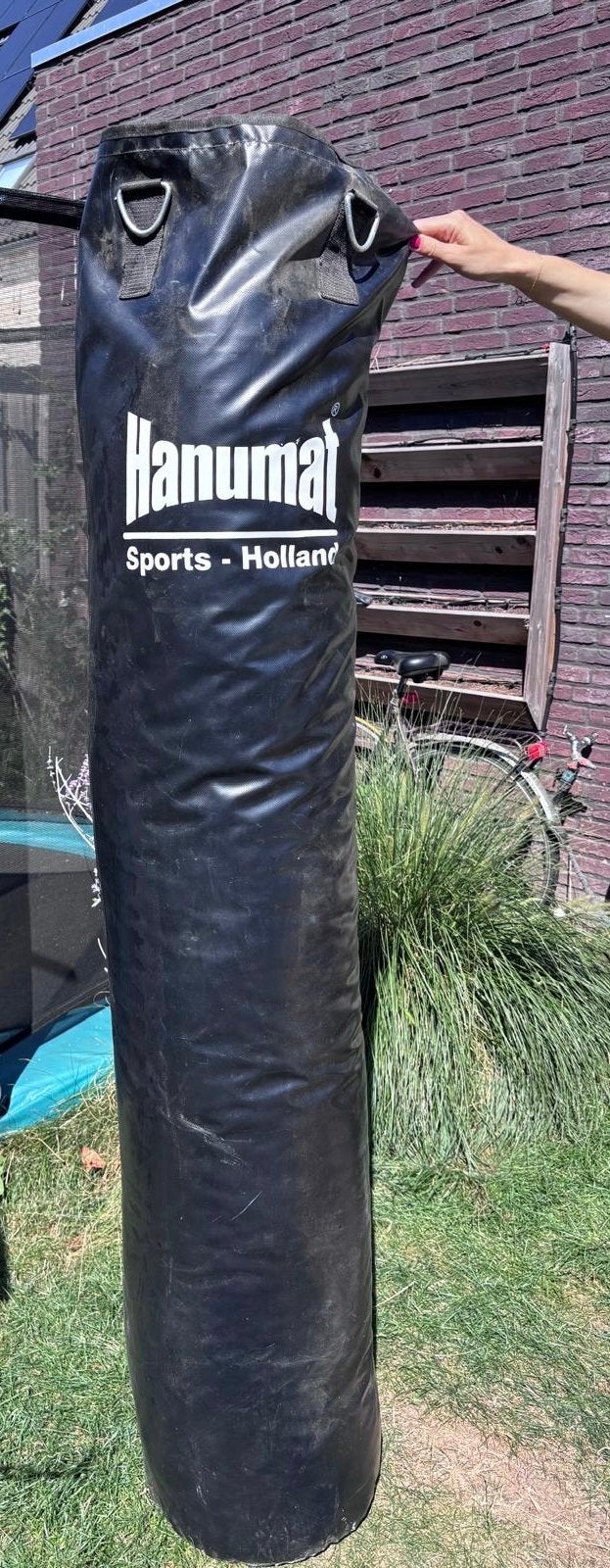 Bokszak Hanumat met Bruce Lee ophangsysteem, Sport en Fitness, Vechtsporten en Zelfverdediging, Ophalen, Gebruikt, Overige, Vechtsportmateriaal