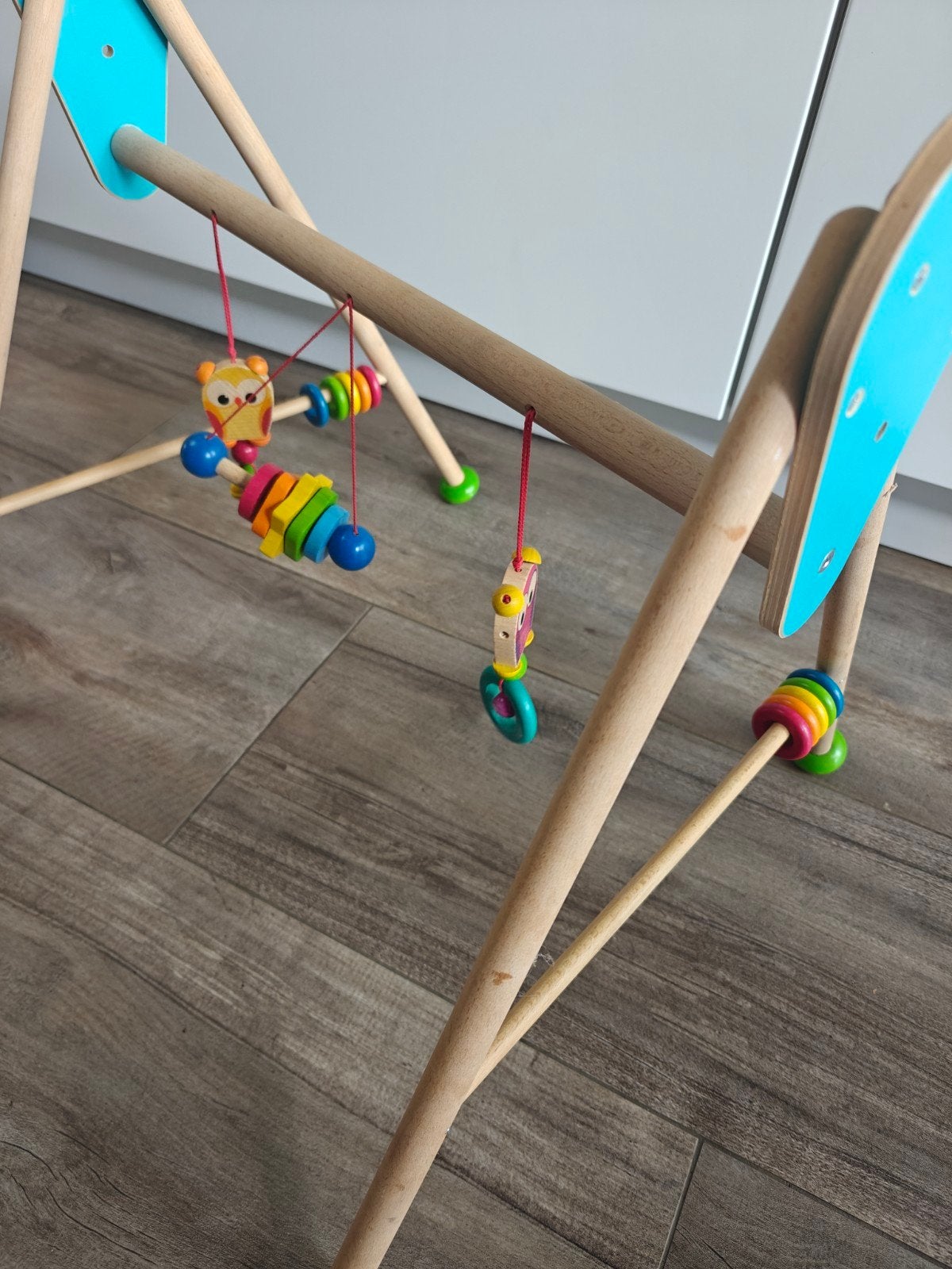 Hess Babygym met houten speeltjes, Ophalen, Gebruikt, Babygym