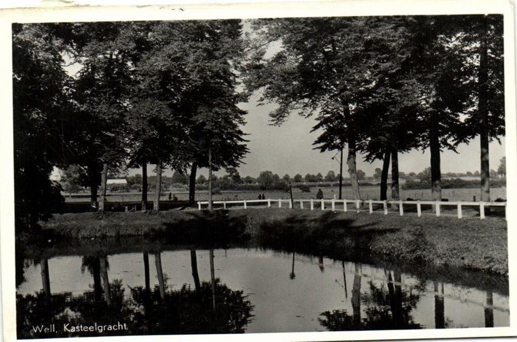Well, Kasteelgracht - ongelopen, Ophalen of Verzenden, 1940 tot 1960, Ongelopen, Limburg