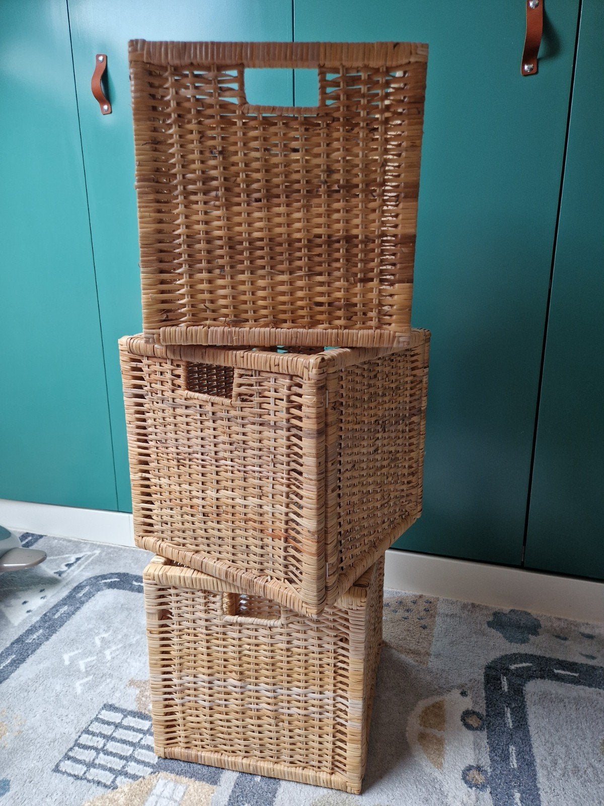 Rotan opbergmand / kubus (IKEA BRANÄS), Ophalen, Overige materialen, Minder dan 50 cm, Gebruikt