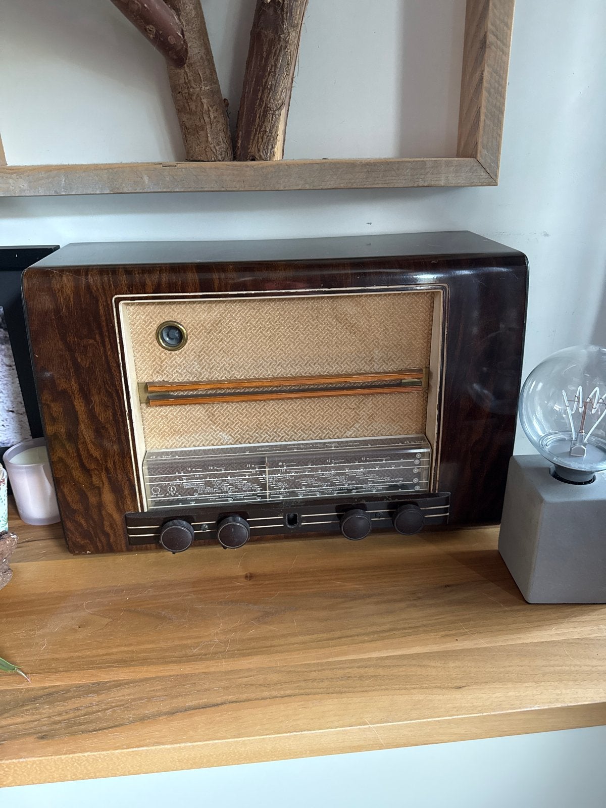 Vintage Philips BX520A buizenradio uit de jaren '50, Ophalen, Gebruikt, Radio