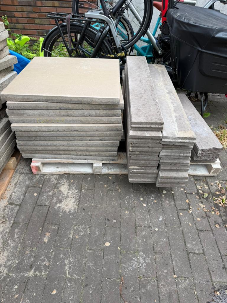 10 Tegels excluton 60x60 denver tuin terras + opsluitbanden, Tuin en Terras, Tegels en Klinkers, Ophalen of Verzenden, Nieuw, Beton