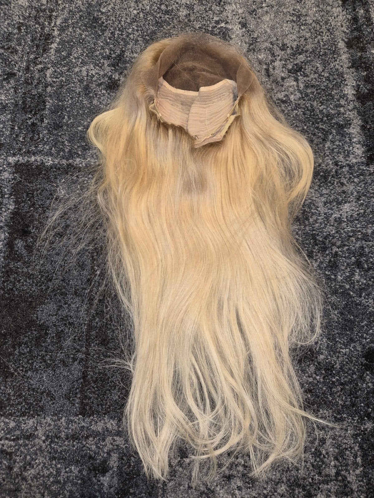 Gloednieuwe lichtblonde lace wig pruik echt haar haarwerk, Verzenden, Nieuw, Pruik of Haarverlenging