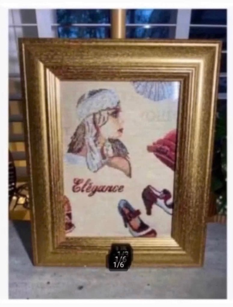 2 x lijst met vintage Franse Stof, woondecoratie, Ophalen of Verzenden, X, X, X