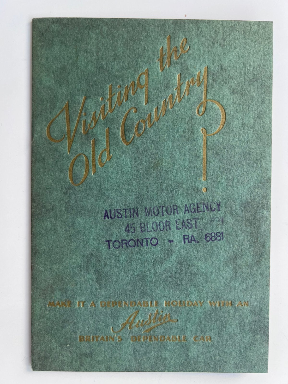 Austin brochure uit jaren 30, Ophalen of Verzenden, Gelezen