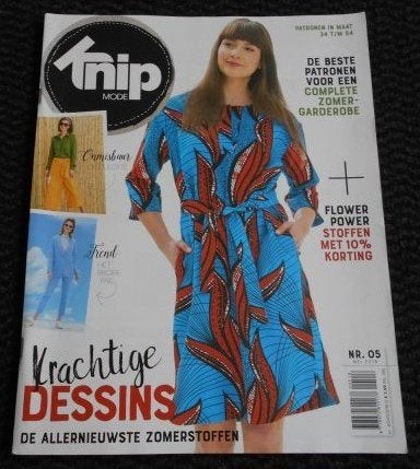 Knipmode nr. 5 mei 2018 alle patronen in maat 34 t/m 54 XL, Verzenden, Zo goed als nieuw, Vrouw, Knipmode