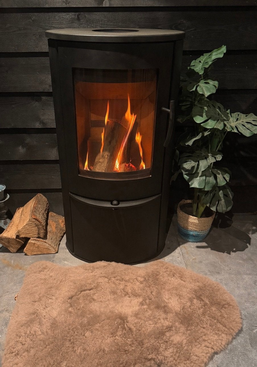 DESIGN en efficiente 🔥LOTUS LIVA🪵blackline houtkachel ZGAN, Huis en Inrichting, Kachels, Ophalen, Houtkachel, Zo goed als nieuw