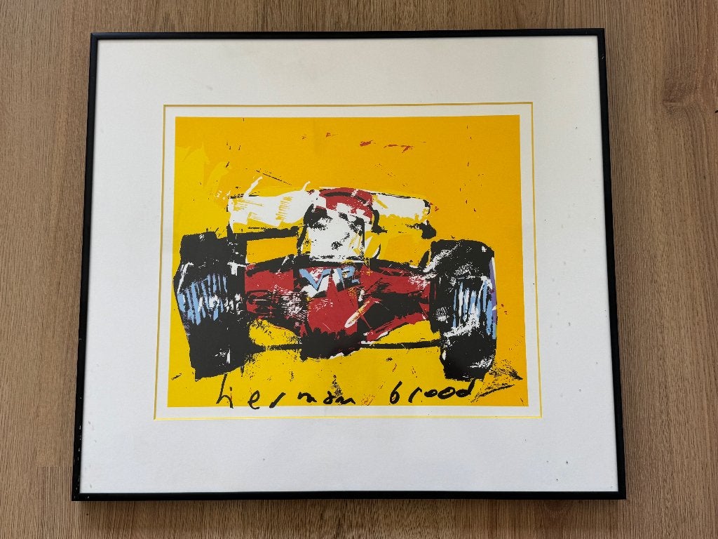Herman Brood Formule 1, Antiek en Kunst, Kunst | Litho's en Zeefdrukken, Ophalen of Verzenden