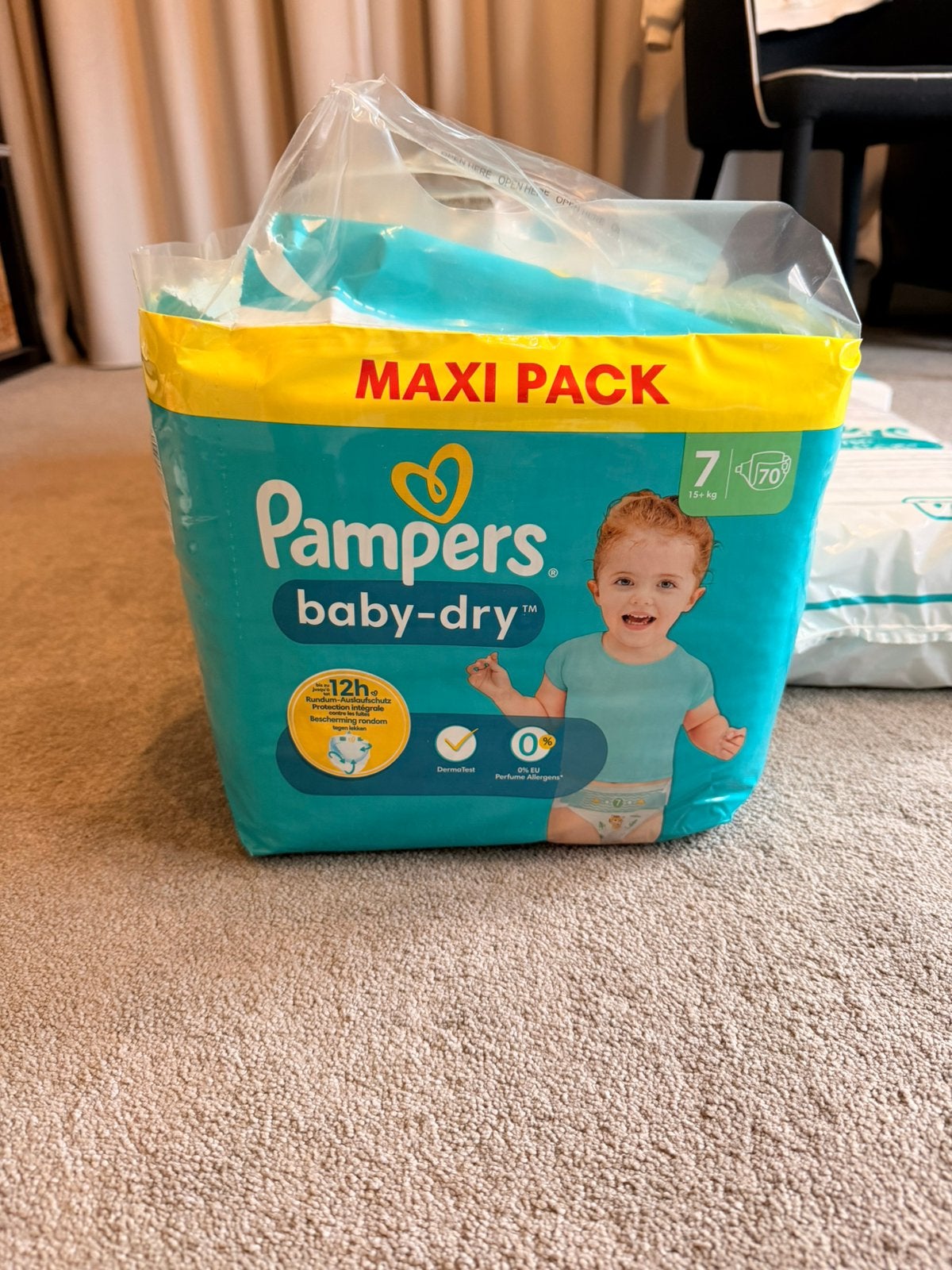 Pampers Baby-dry maat 7 - 276 stuks, Ophalen of Verzenden, Nieuw