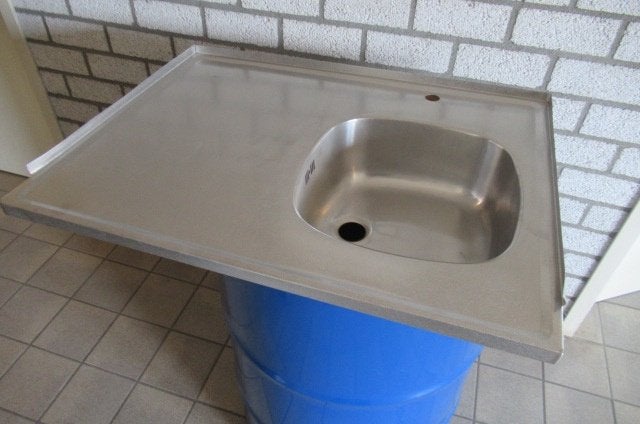 RVS aanrechtblad formaar 80cm x 60cm camper of caravan, Ophalen, Nieuw, 200 cm of meer, Minder dan 100 cm