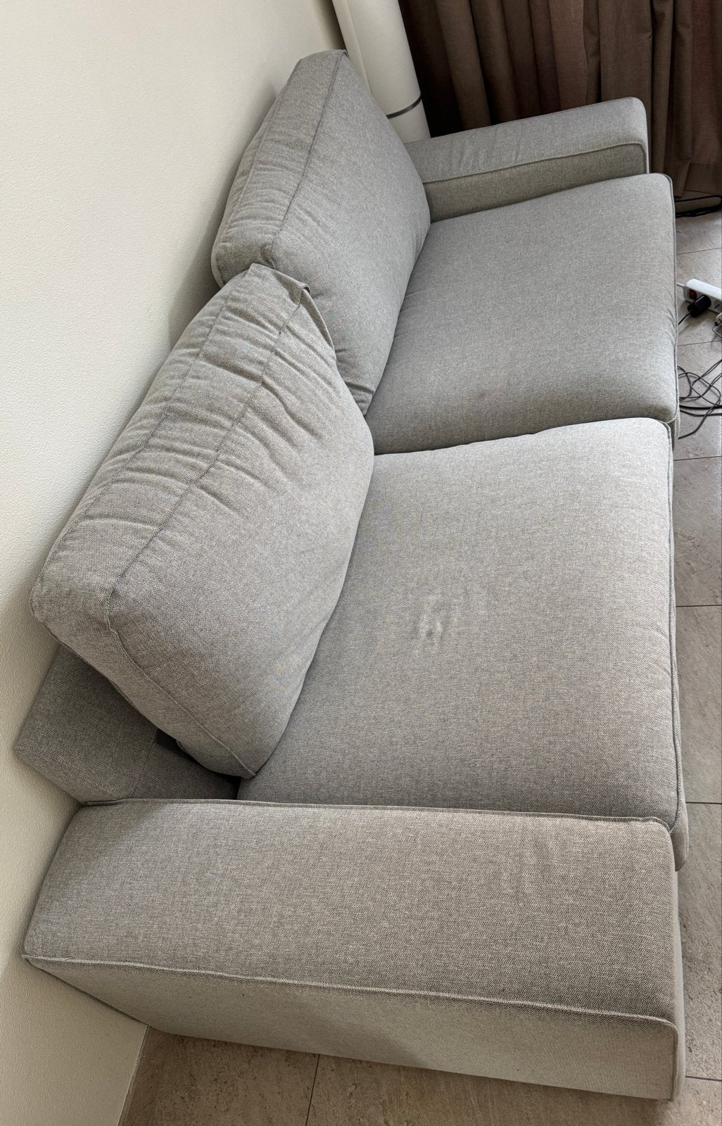 IKEA Kivik, 3-seat sofa, Tibbleby grey, Ophalen, Gebruikt, Driepersoons, 75 tot 100 cm
