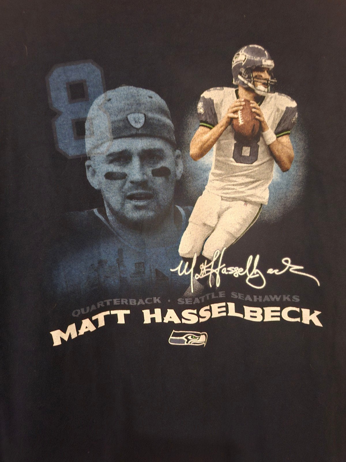 NFL Matt Hasselbeck Seattle Seahawks T-shirt Maat L, Gedragen, Maat 52/54 (L), NFL Players, Verzenden