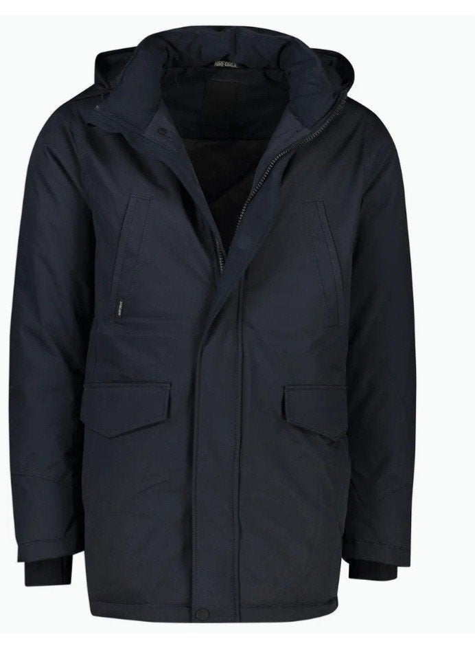 2 XL
Airforce parka winterjas donkerblauw, Ophalen, Blauw, Overige maten, Zo goed als nieuw