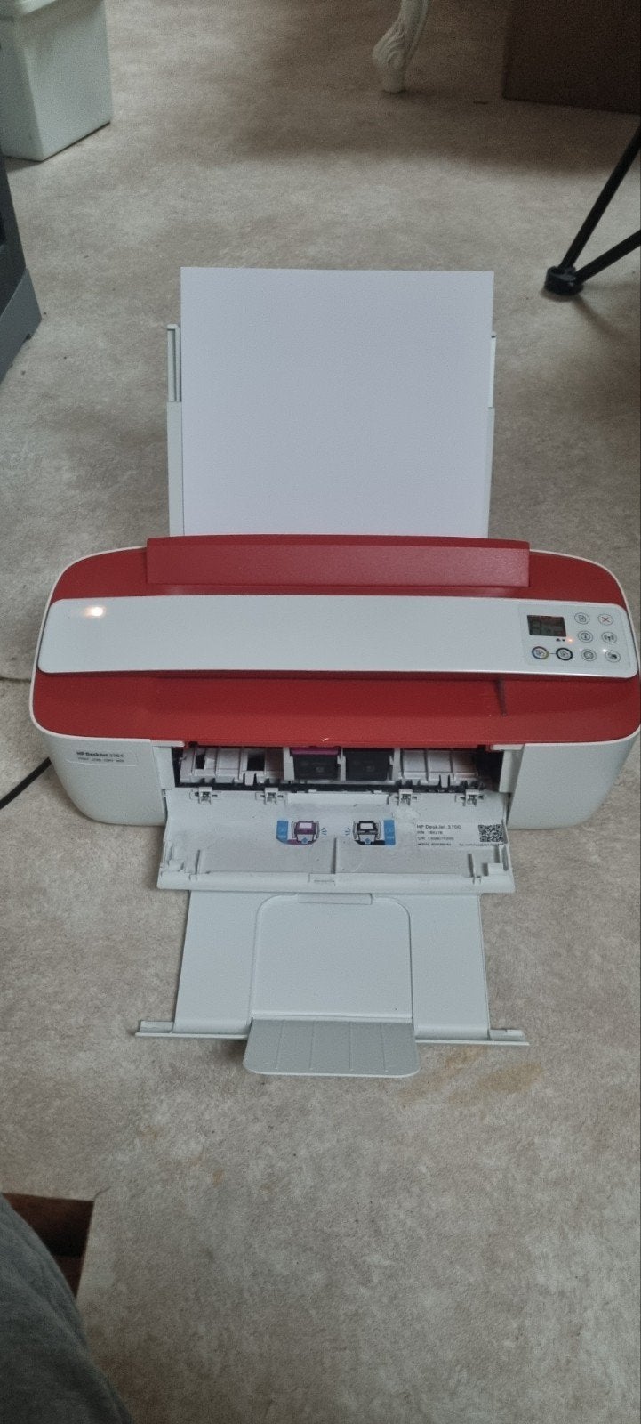HP DeskJet 3700 All-in-One Printer - Rood/Wit, Inkjetprinter, All-in-one, Draadloos, Ophalen of Verzenden