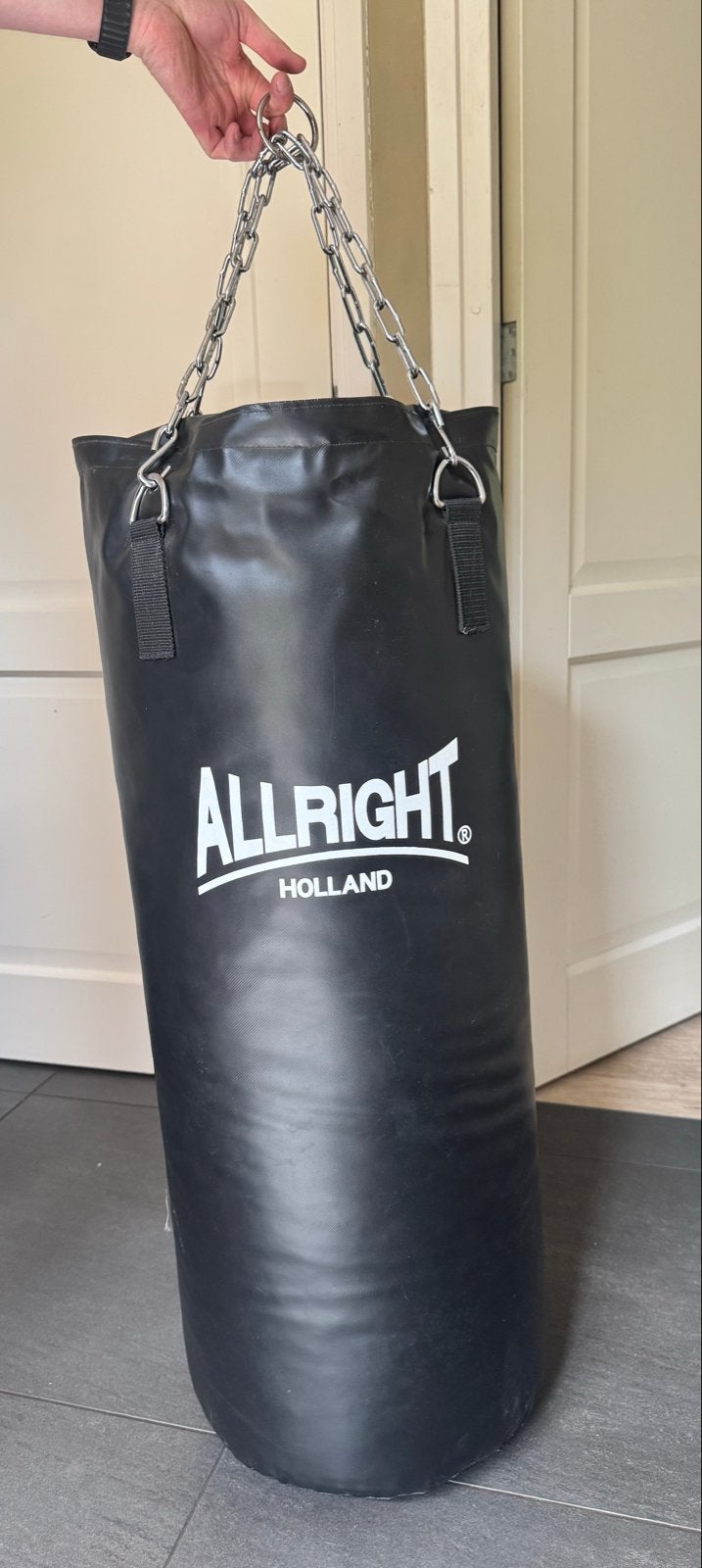 Allright Holland Bokszak - Zwart, Sport en Fitness, Ophalen, Gebruikt, Bokszak
