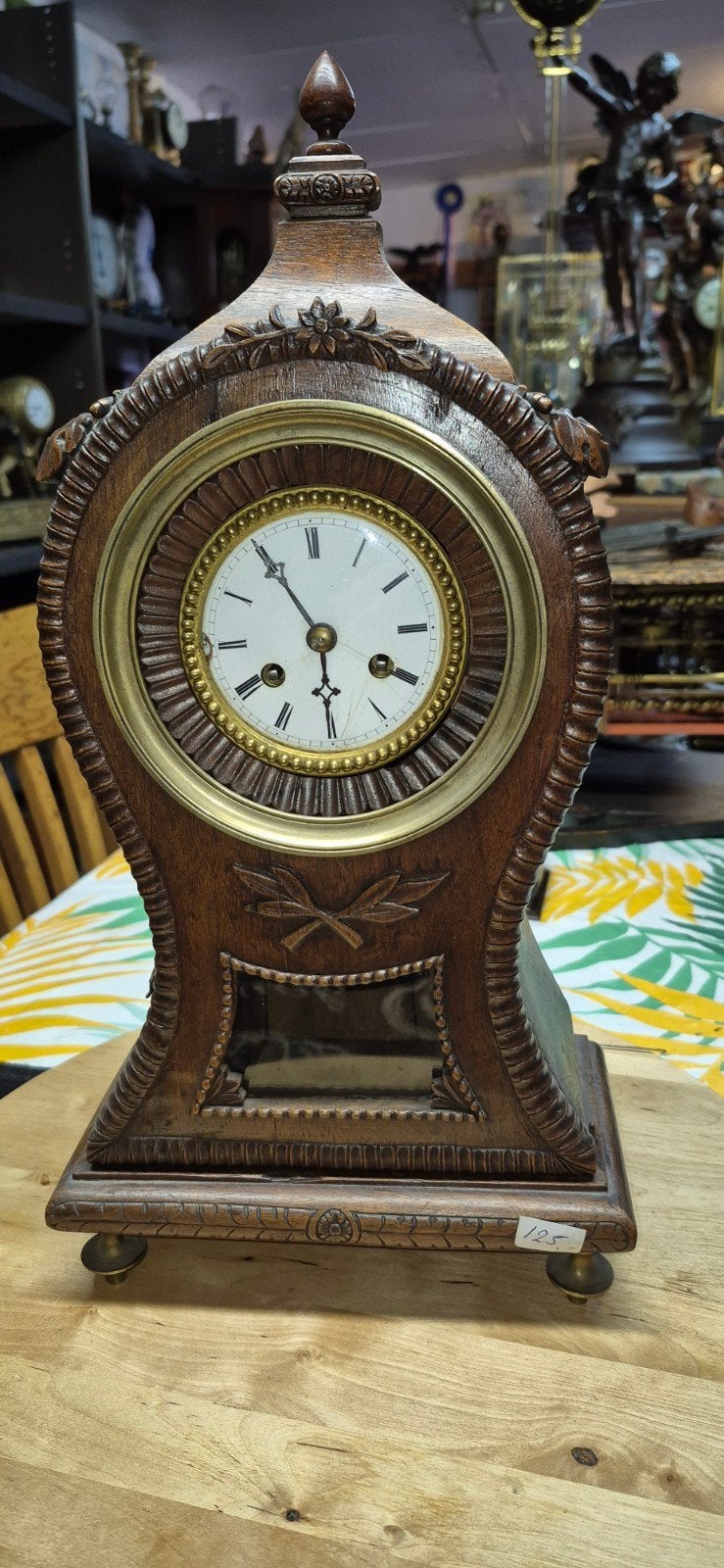 Franse houten pendule 75 euro, Antiek en Kunst, Antiek | Klokken, Ophalen