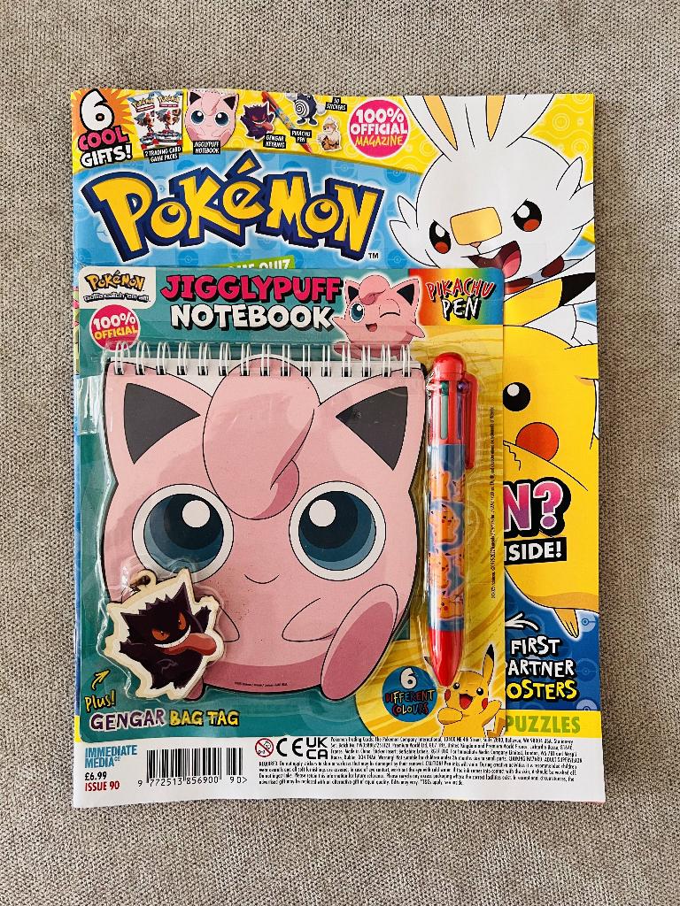Jigglypuff Pikachu Pokemon Official Magazine Tijdschrift, Hobby en Vrije tijd, Verzamelkaartspellen | Pokémon, Verzenden, Zo goed als nieuw