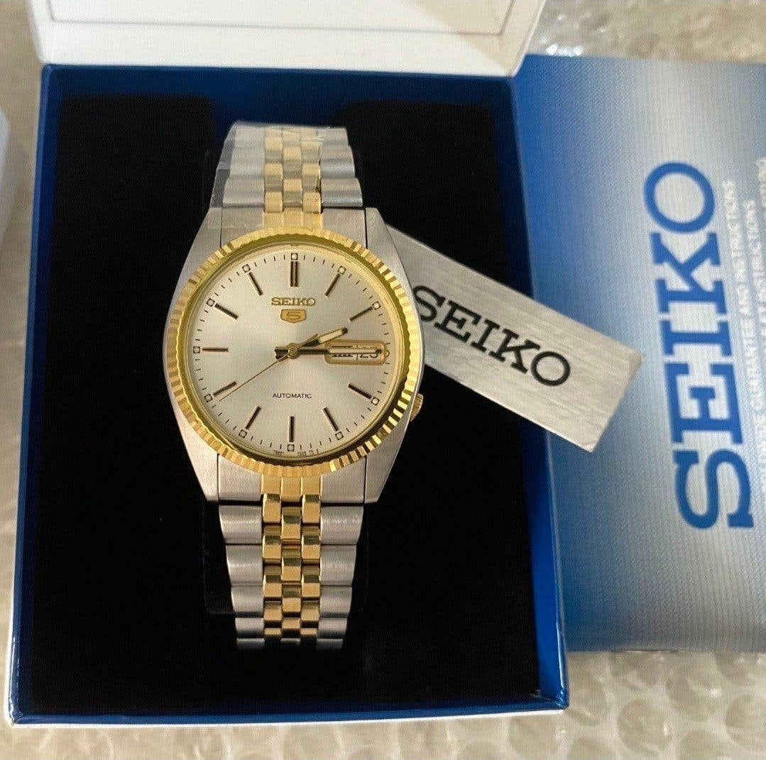 SEIKO SNXJ90 ONGEDRAGEN ,,NIEUW'' NOS. COLLECTORS ITEM, Overige merken, Staal, Staal, Polshorloge