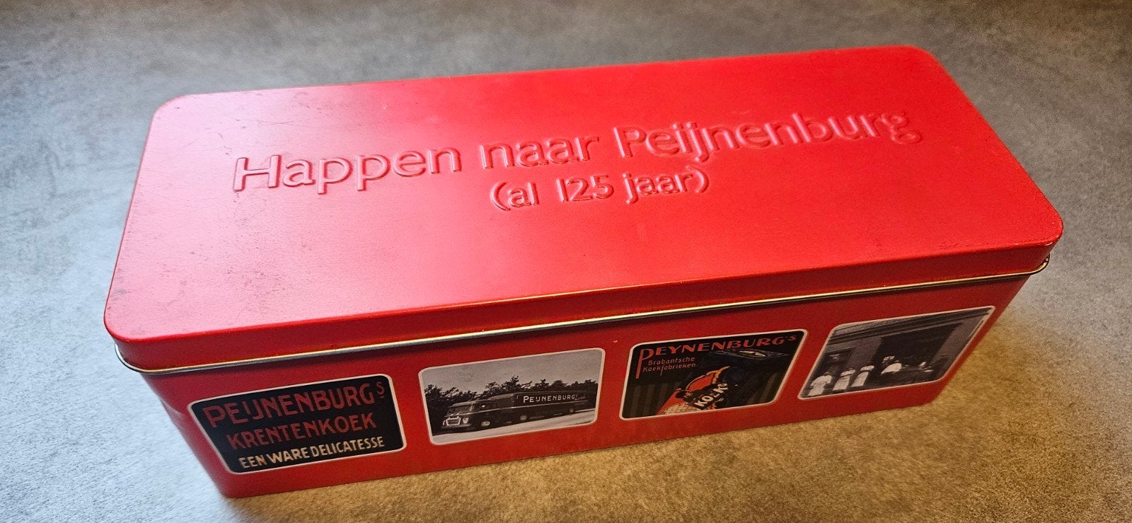Vintage Peijnenburg Koekblik - Happpen naar Peijnenburg, Ophalen of Verzenden