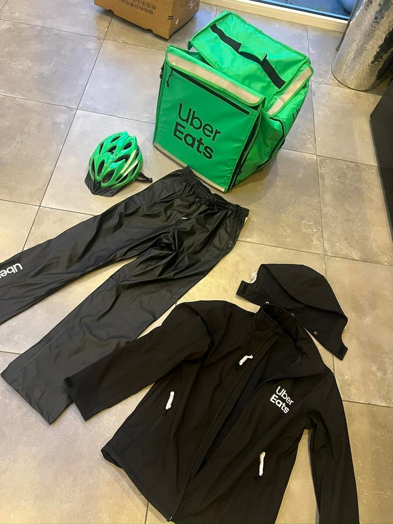 UBER EATS COMPLETE UITRUSTING SET THEROMOS TAS UNIFORM NIEUW, Ophalen of Verzenden