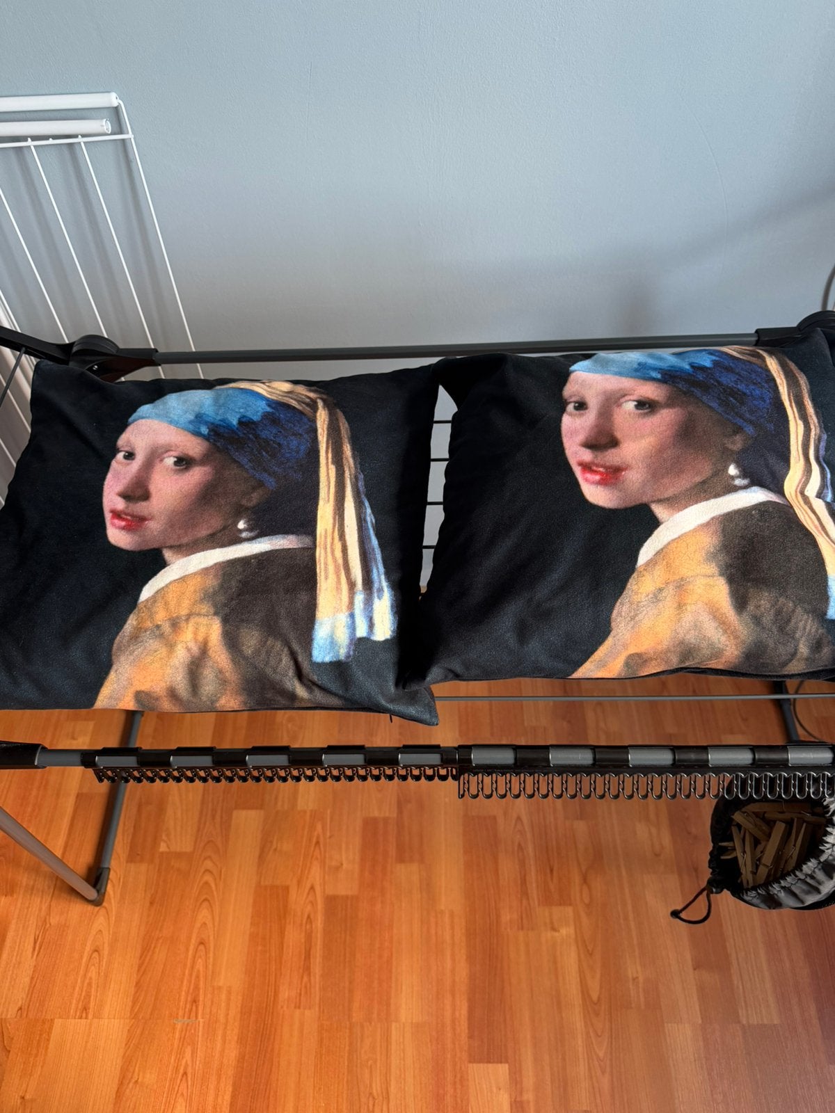 Sierkussens meisje met parel, Overige merken, Gebruikt, Meerkleurig, Vierkant