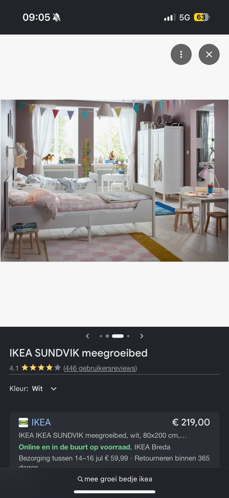 Meegroei bedje ikea, Tickets en Kaartjes, Hotelbonnen, Eén persoon, 3 overnachtingen of meer