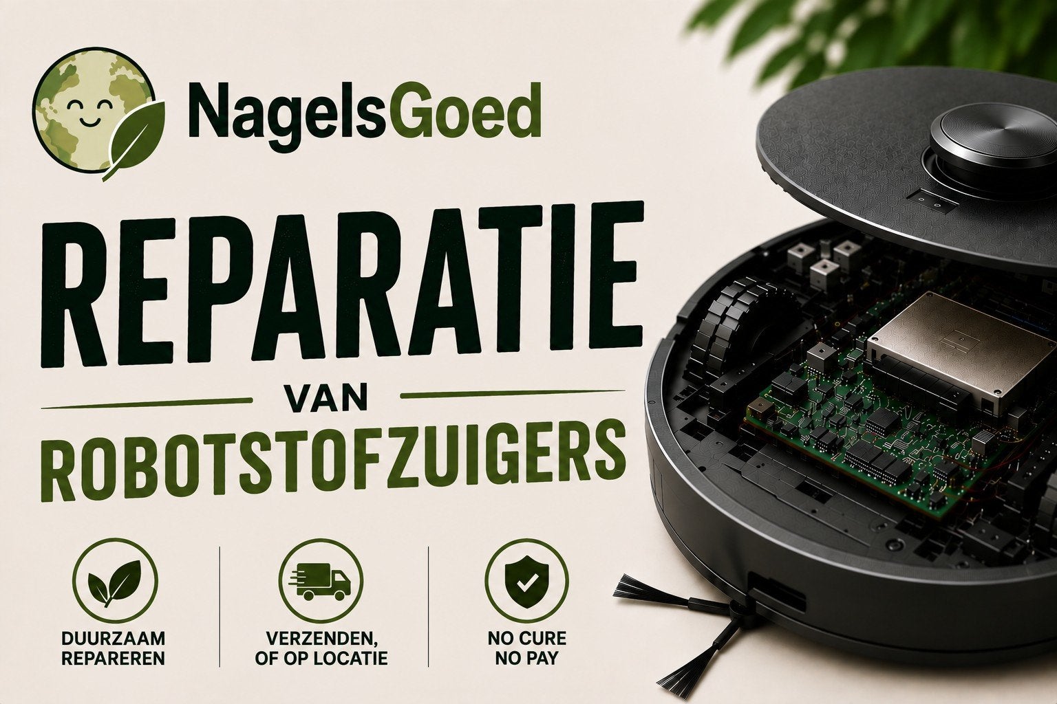 Robotstofzuiger Defect? Repareer Duurzaam Bij NagelsGoed