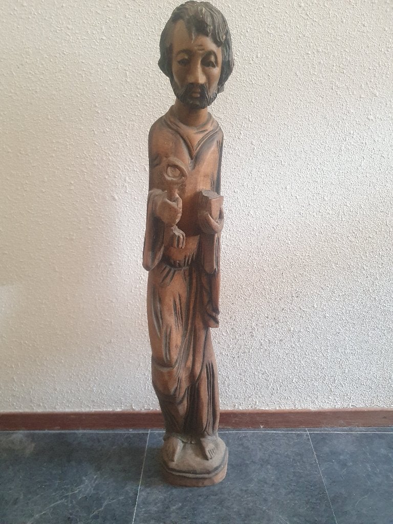 beeld van Sint-Pieter – 75 cm, Antiek en Kunst, Ophalen of Verzenden