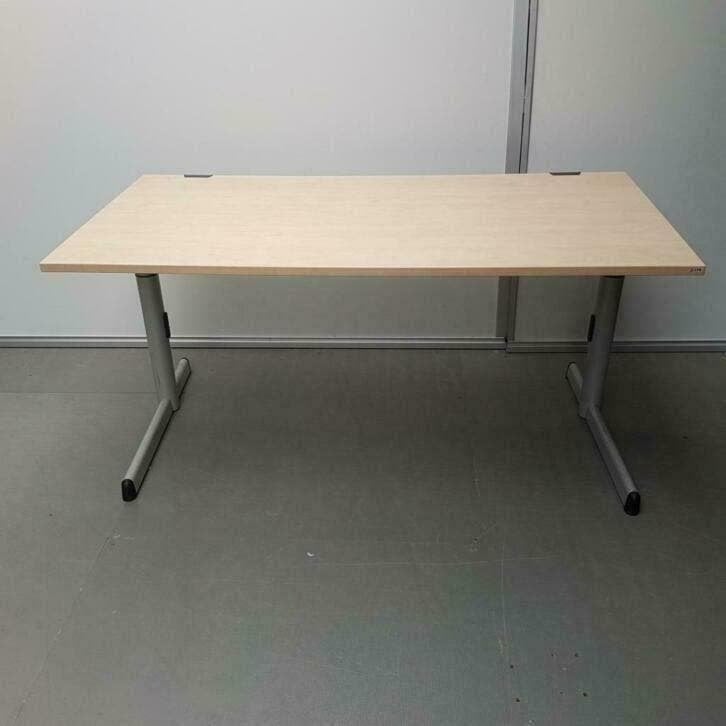 Grote partij 80x Steelcase bureau's 160x80 cm ihv 64-84 cm, Huis en Inrichting, Bureaus, Ophalen, In hoogte verstelbaar, Gebruikt