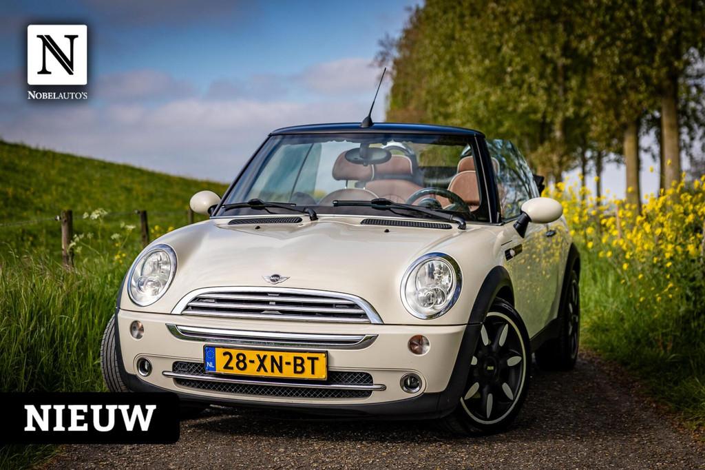 Mini Cabrio 1.6 Cooper Sidewalk |Cabrio |Leder |Nap |Stoelvw, Auto's, Voorwielaandrijving, Gebruikt, 4 cilinders, 4 stoelen