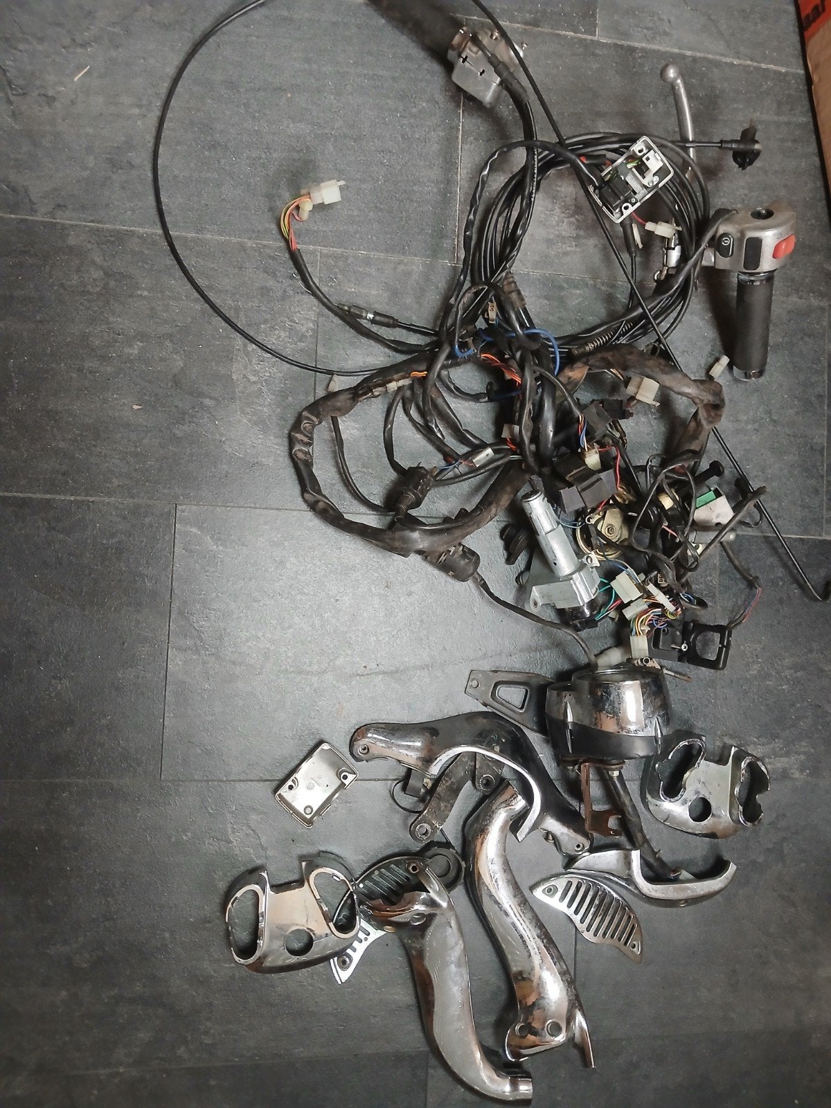 Aprilia Mojito Havana onderdelen - Kabelboom, teller, chrome, Ophalen of Verzenden, Gebruikt