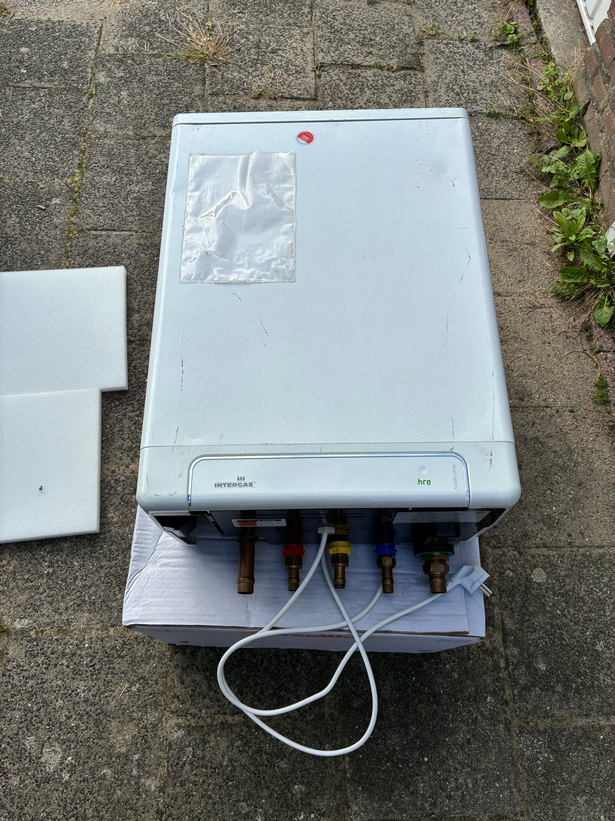 Intergas Kombi Kompakt HRE 24-18A CV-ketel uit 2020, Ophalen, 30 tot 80 cm, Gebruikt, Hoog rendement (Hr)