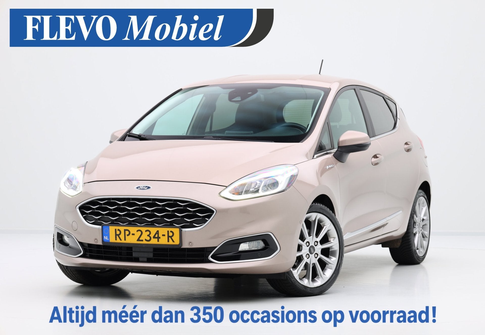 Ford Fiesta 1.0 EcoBoost Vignale 5-drs Aut. Half Leder|CarPl, Auto's, Gebruikt, Euro 6, 49 €/maand, Origineel Nederlands