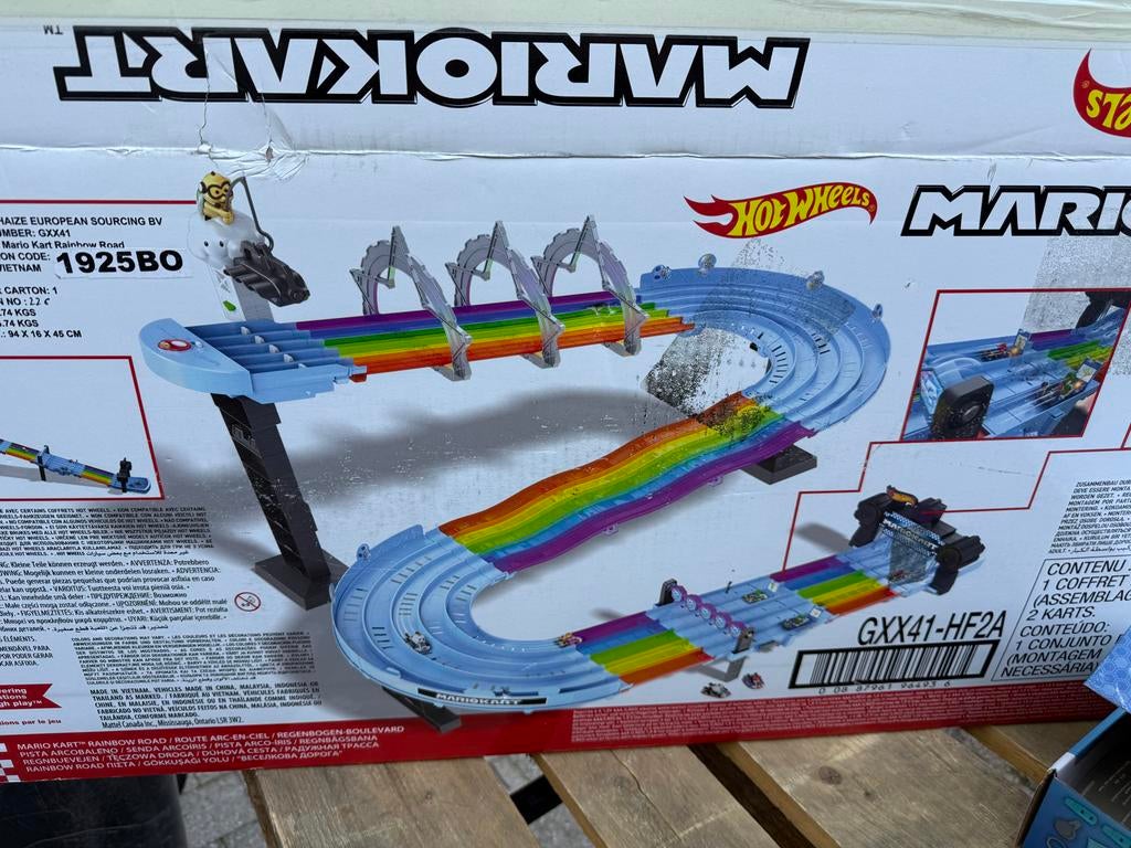 Mario Kartbaan onderdelen - Hot Wheels Rainbow Road, Ophalen of Verzenden, Gebruikt, Jongen of Meisje