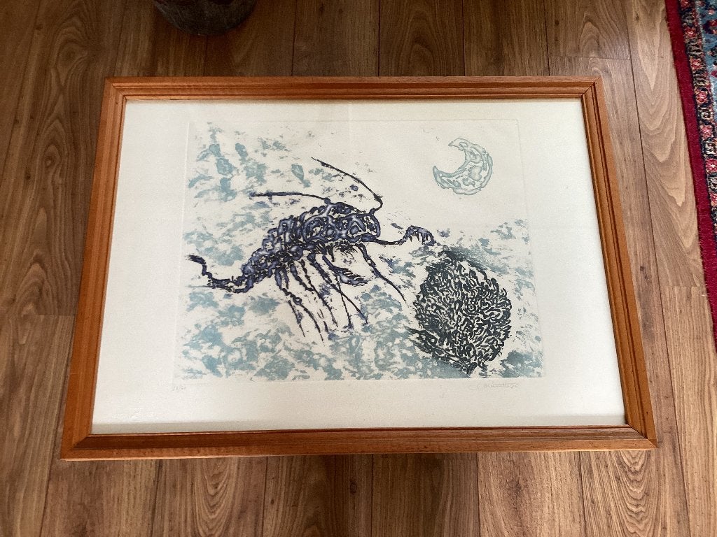 2 Surrealistische schilderijen, Gebruikt, Ophalen of Verzenden, Schilderij, 75 tot 100 cm