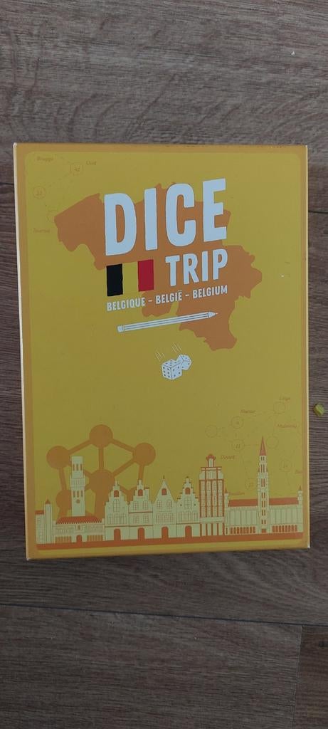 Dice trip België, Hobby en Vrije tijd, Gezelschapsspellen | Overige, Ophalen of Verzenden, Zo goed als nieuw, Helvetiq