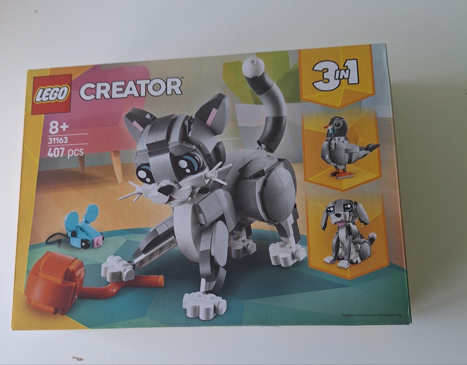 LEGO Creator 31163 Kat en muis (3-in-1 set) - ZGAN, Ophalen of Verzenden, Zo goed als nieuw, Complete set, Lego
