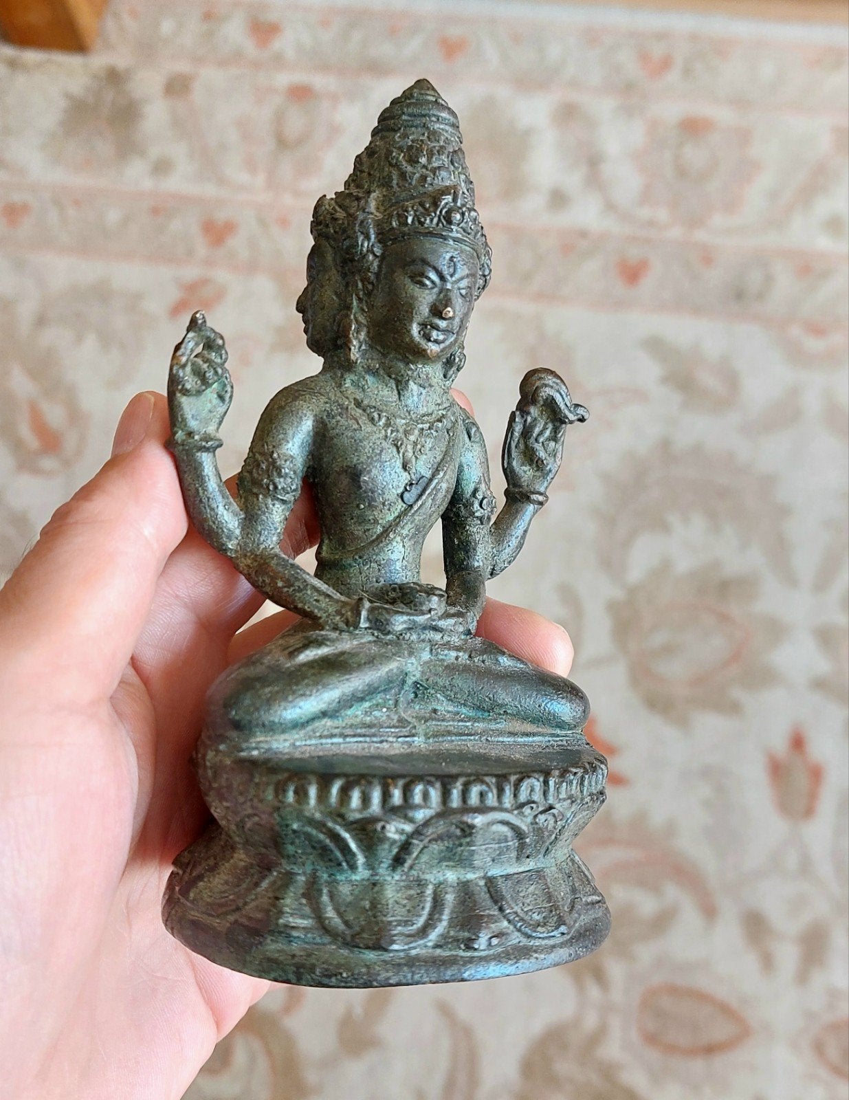 Antieke bronzen Hindo God Shiva 18e eeuw, Ophalen of Verzenden