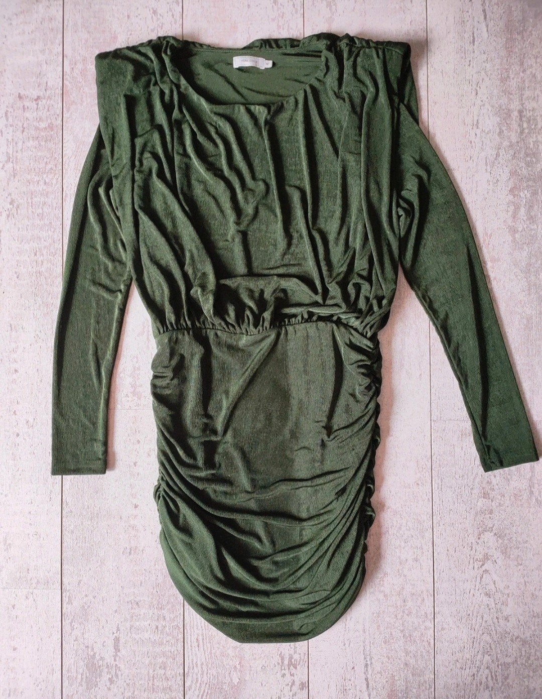Vera & Lucy Elegante Gala Jurk Groen Glitter Maat M, Maat 38/40 (M), Ophalen of Verzenden, Gedragen, Groen