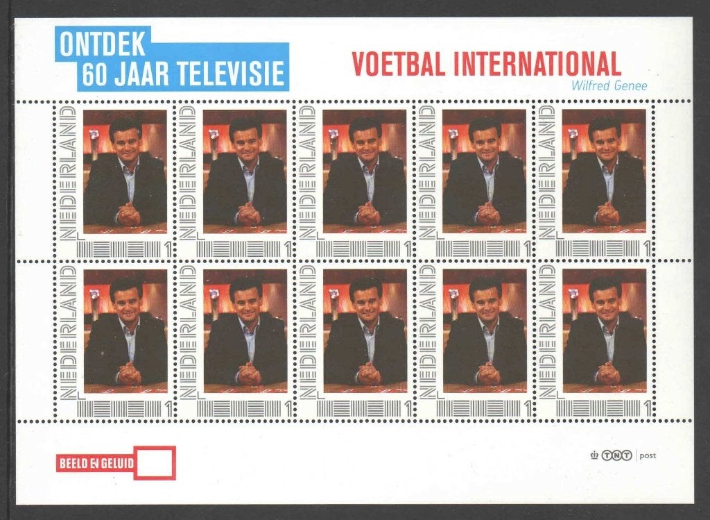 Postzegels Ontdek 60 jaar Televisie: Voetbal Internationaal, Postzegels en Munten, Postzegels | Nederland, Ophalen of Verzenden