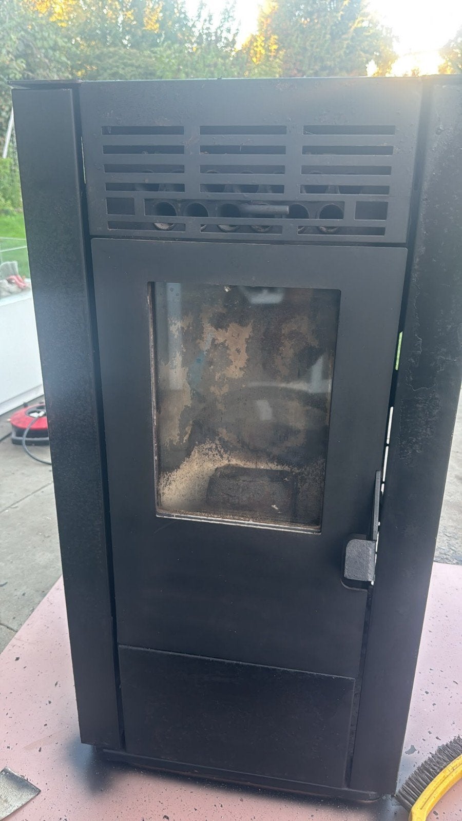 Tectro TBH 358 Pelletkachel - Gebruikt, Huis en Inrichting, Gebruikt, Ophalen of Verzenden, Pelletkachel, Vrijstaand