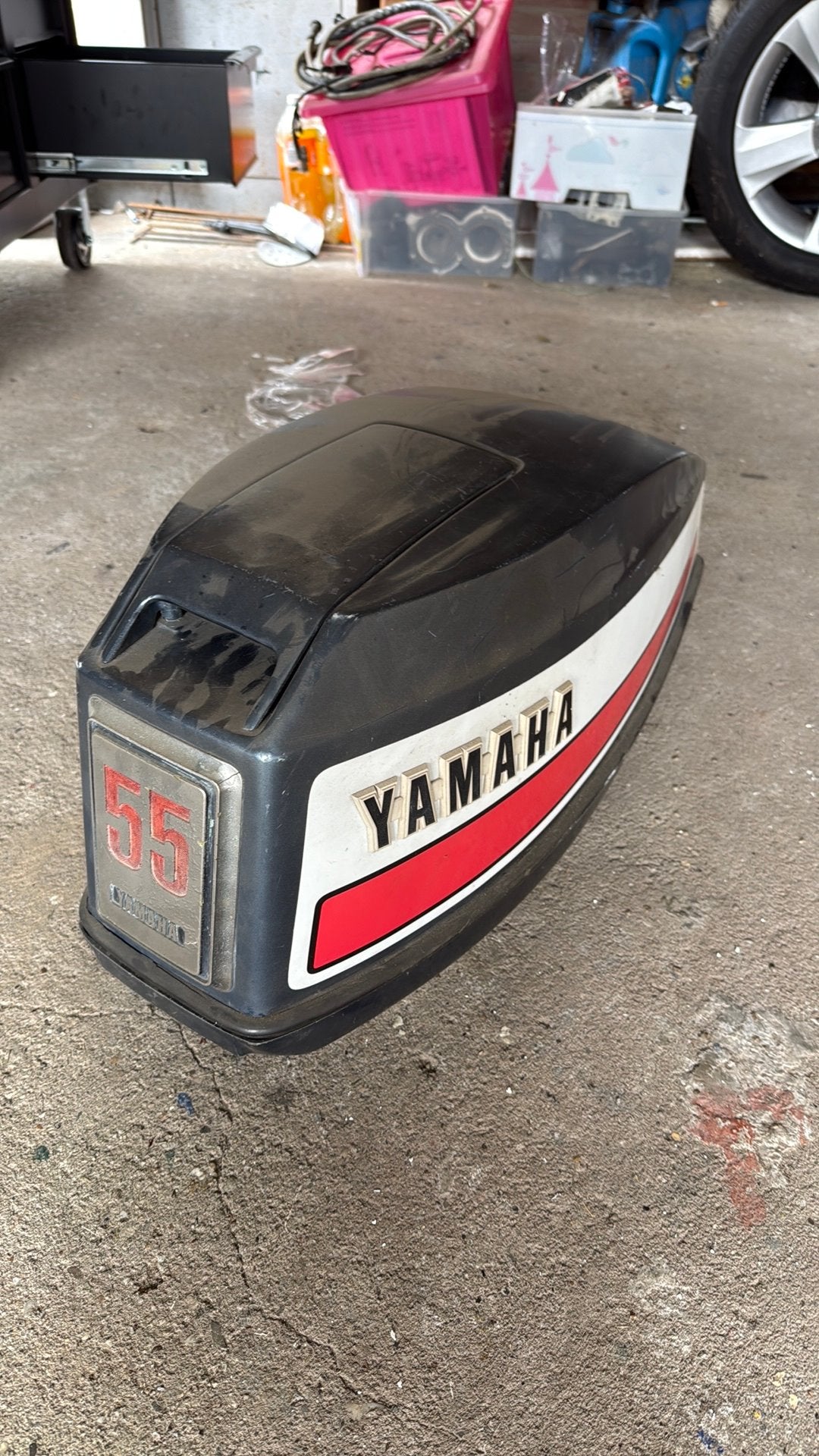 Yamaha buitenboordmotor kap, Watersport en Boten, Ophalen, Zo goed als nieuw, Motor en Techniek, Motorboot