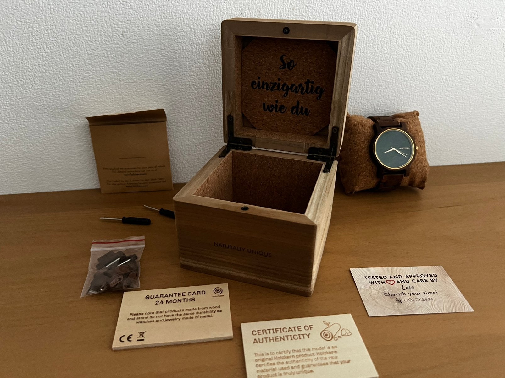 Holzkern horloge, Overige merken, Overige materialen, Polshorloge, Overige materialen
